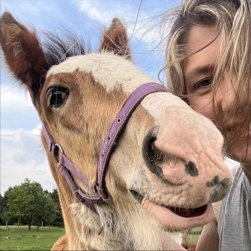 Kristina with a horse