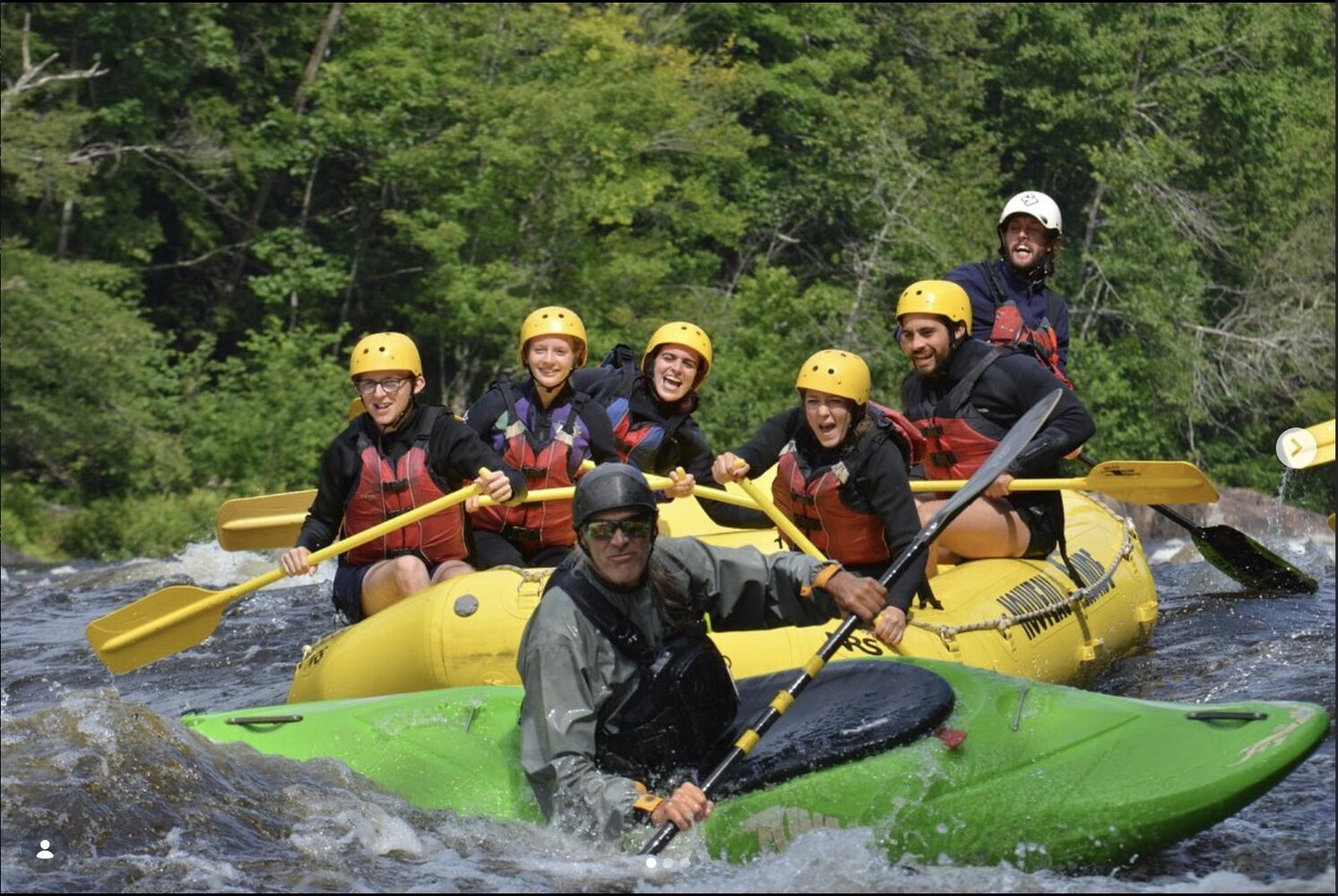 Whitewater rafting